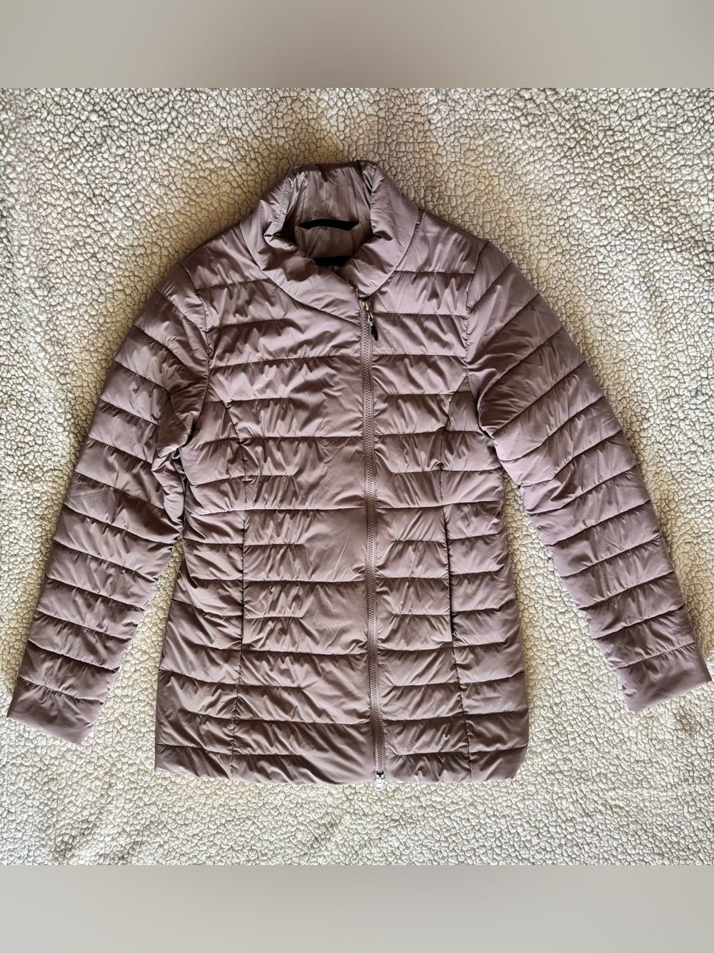 The North Face Women’s Medium Quilted Puffer Jacket Mauve Taupe